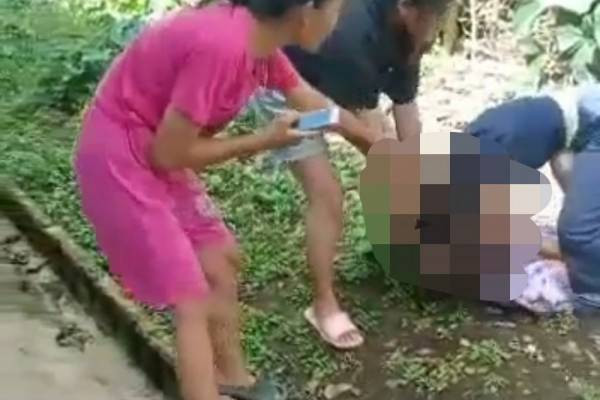 Korban saat dianiaya temannya, Foto : Istimewa