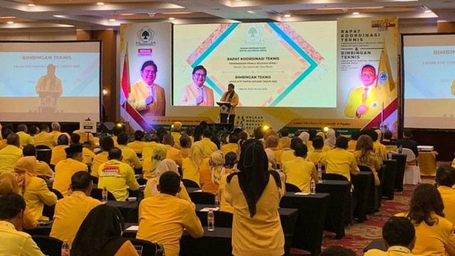 Rakornis Pemenangan Pemilu Golkar di Jawa. Foto: Paulina Herasmaranindar/kumparan