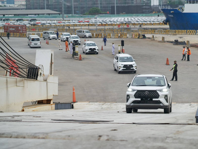 Ekspor mobil Toyota Indonesia. Foto: dok. Toyota Indonesia