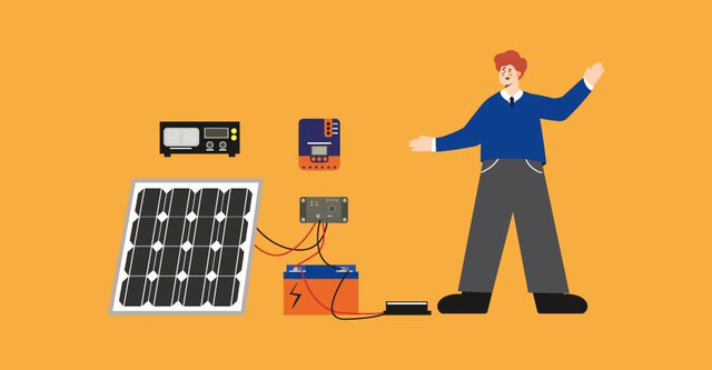 Komponen Pemasangan Sistem Pembangkit Listrik Tenaga Surya
