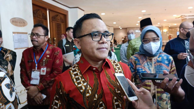 Menteri PANRB Abdullah Azwar Anas dalam sosialisasi Peraturan Menteri PANRB No. 1/2023 tentang jabatan Fungsional di Grand Sahid, Jakarta, Jumat (27/1). Foto: Thomas Bosco/kumparan