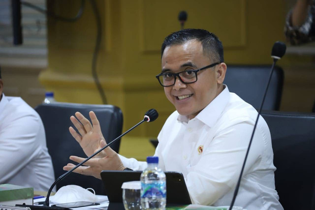 Menteri Pendayagunaan Aparatur Negara dan Reformasi Birokrasi (PANRB) Abdullah Azwar Anas membeberkan program reformasi birokrasi (RB) tematik. Foto: Humas Kemenpan RB