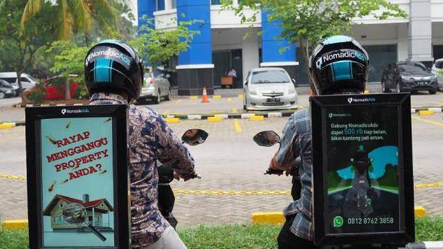 Ilustrasi promosi iklan menggunakan media ojek online. Foto: NomadicAds