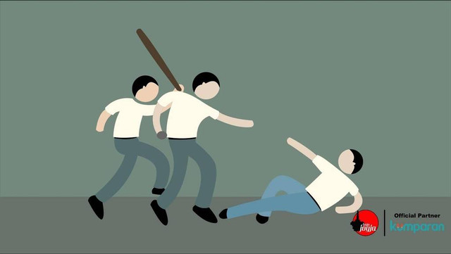 Ilustrasi pemukulan. Foto: Tugu Jogja