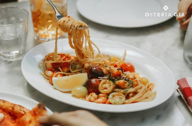 Ilustrasi Menu Osteria GIA beserta Harganya. Foto: Situs Ismaya.com