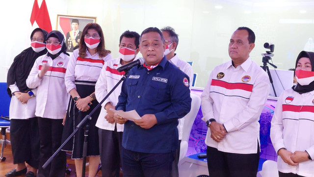 Kepala BP2MI Benny Rhamdani saat konferensi pers di kantornya, Senin (30/1). Foto: Fachrul Irwinsyah/kumparan