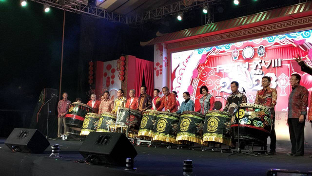 Pembukaan Pekan Budaya Tionghoa Yogyakarta (PBTY), Senin (30/1/2023) malam. Foto: Maria Wulan/Tugu Jogja