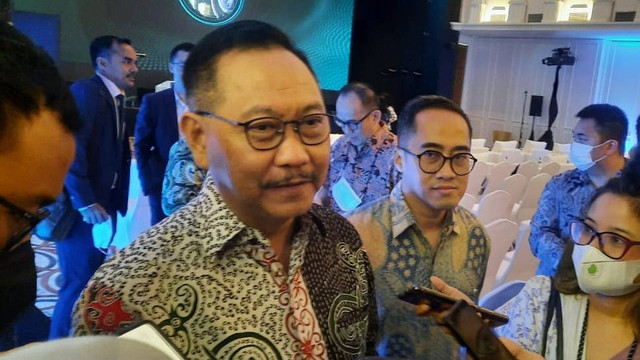 Kepala Badan Otorita Ibu Kota Negara (IKN) Nusantara, Bambang Susantono di Plaza Mandiri, Kamis (2/2/2023). Foto: Ave Airiza Gunanto/kumparan