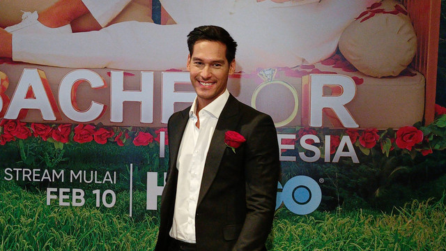 Richard Kyle di acara peluncuran Serial Reality Show The Bachelor.
 Foto: Aprilandika Pratama/kumparan