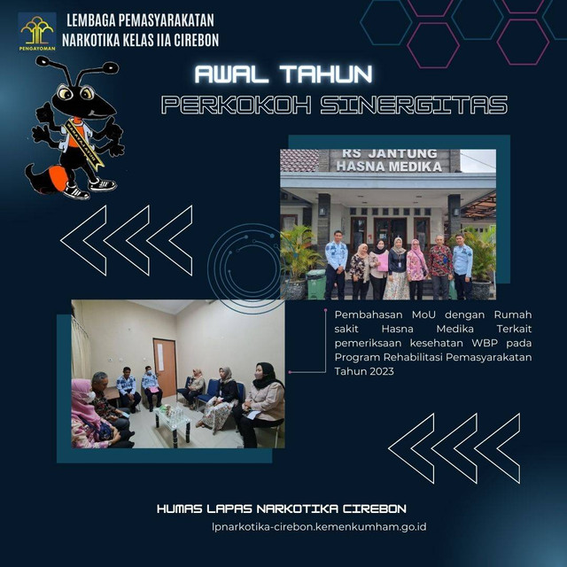 Koordinasi dengan RS Hasna Medika Cirebon terkait program rehabilitasi