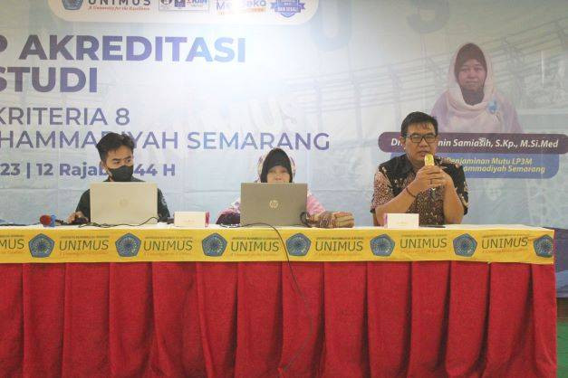Kepala LP3M UNIMUS saat memberikan sambutan. Sumber : Dokumentasi Humas UNIMUS