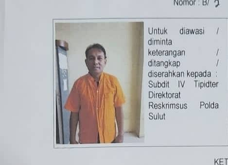 Tersangka Polda Sulawesi Utara yang ditetapkan sebagai DPO. Foto: Istimewa