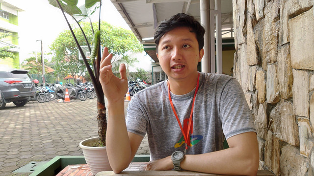 Community Manager Komunitas GameLan Jogja, Mochammad Rizal Saputra. Foto: Widi Erha Pradana
