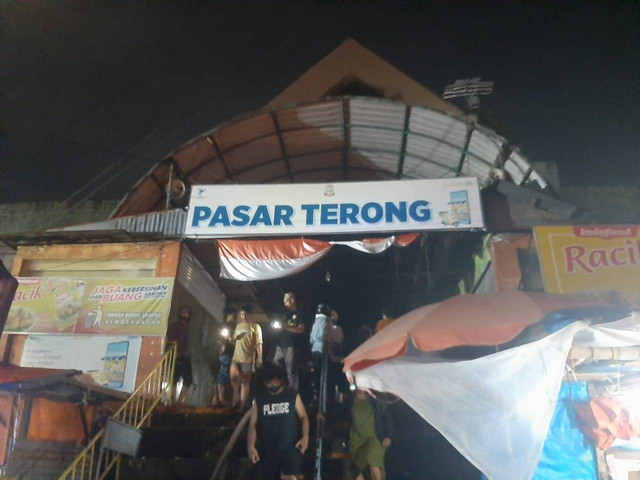 Kebakaran di Pasar Terong Makassar. Foto: Dok. Istimewa