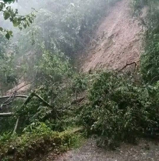 Keterangan foto : Longsor yang terjadi di Jalur Cibal Barat menuju Kota Ruteng.  Foto:Engkos Pahing.