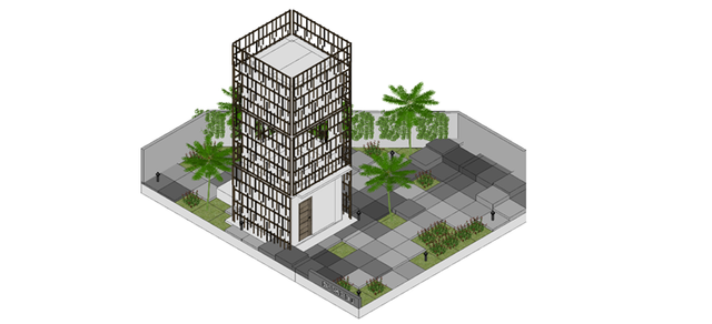 Isometri Desain Taman