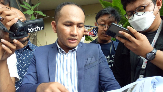 Kuasa hukum keluarga almarhum Sony Rizal Taihitu, Jundri R Betutu. Foto: Ananta Erlangga/kumparan