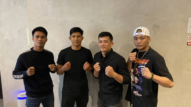 Para petarung Indonesia yang akan diberangkatkan MOLA ke Amerika Serikat. Foto: Soni Insan Bagus/kumparan