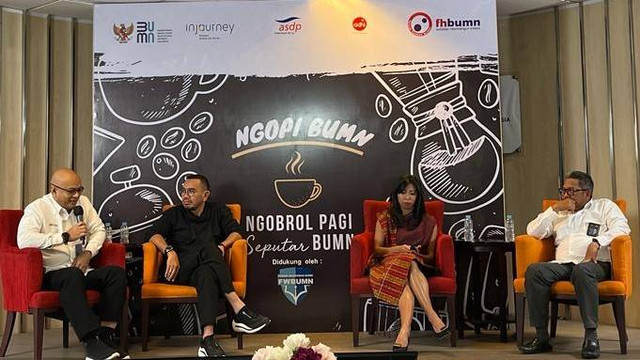 Ngobrol Pagi Seputar BUMN membahas kesiapan BUMN menjelang event F1 Powerboat, Rabu (8/2/2023). Foto: Fariza Rizky Ananda/kumparan