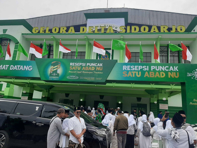 Foto : Pintu Masuk Utama acara resepsi 1 Abad NU