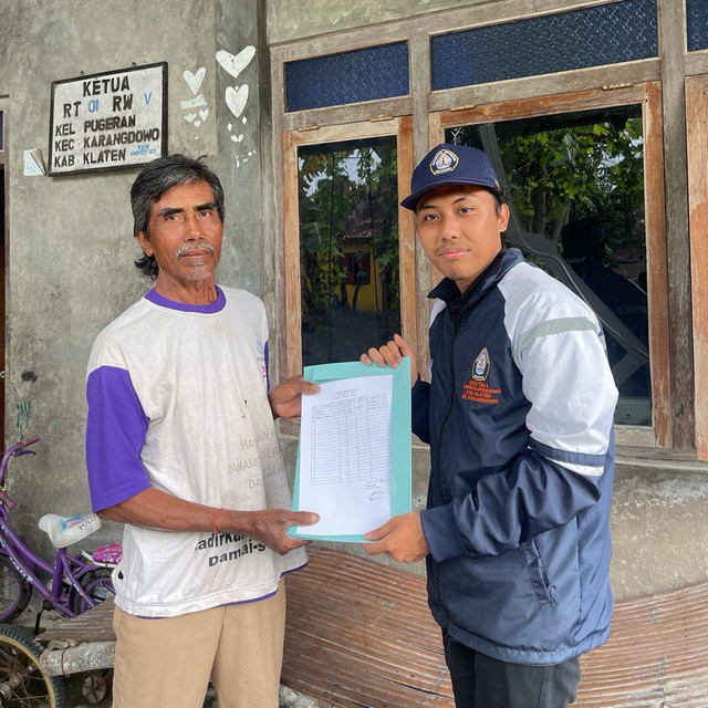 Pencatatan Inventaris Desa di Lingkup RT Untuk meningkatkan Manajemen Aset di Desa Pugeran Kecamatan Karangdowo, Sabtu 21/01/2023 ; Foto : Dokumentasi KKN