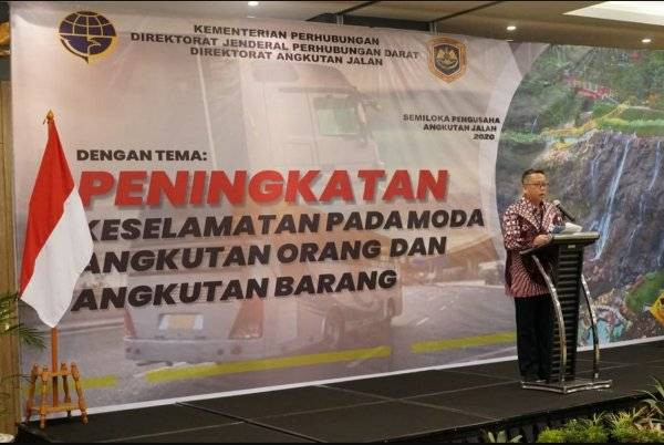 Kemenhub melakukan semiloka pentingnya GPS untuk peningkatan keselamatan pada kendaraan logistik. Foto: Istimewa