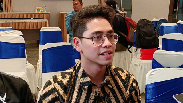 Athalla Naufal, anak Kedua Venna Melinda di DPP PAN. Foto: Aprilandika Pratama/kumparan