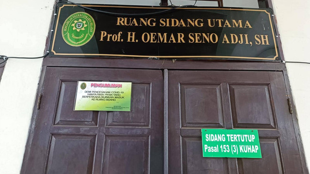 Suasana di PN Jaksel jelang vonis Ferdy Sambo, Senin (13/2/2023) Pagi. Foto: Hedi/kumparan