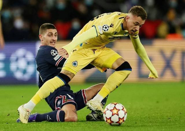 Club Brugge vs PSG. Foto: Benoit Tessier/REUTERS