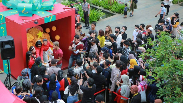 Peluncuran produk baru Fiesta Crispy Bubble Nugget di Sarinah, Jakarta Pusat, Sabtu (11/2/2023). Foto: Fiesta