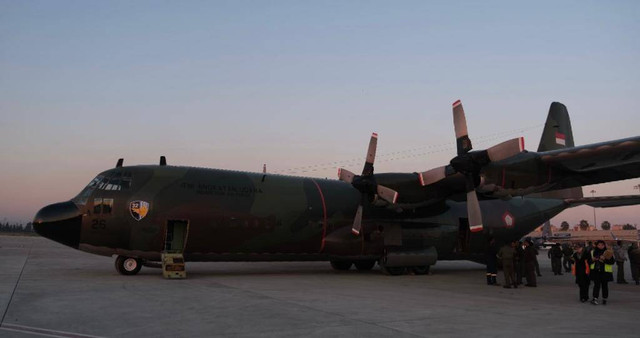 Pewasat angkut Hercules C-130 yang diperbentukan untuk Pemerintah Turki. Foto: Dok. TNI AU