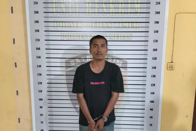 Wahyudi alias Botak. Foto: Polsek Medan Timur