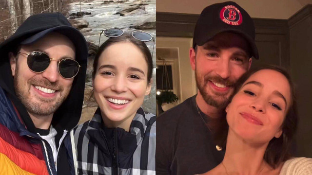 Chris Evans pamerkan kemesraan dengan pacarnya, Alba Baptista. Foto: Instagram/@chrisevans
