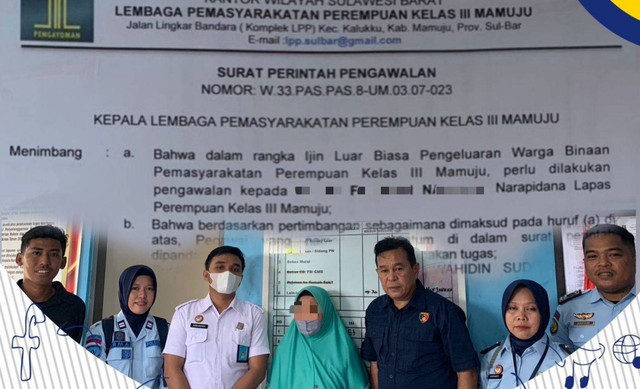 Pemberian Izin Luar Biasa kepada Warga Binaan Pemasyarakatan (WBP) LPP Mamuju