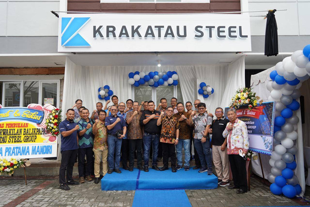Suasana peresmian Kantor Perwakilan Krakatau Steel Group (KSG) di Grand City Palladium Blok G03, Balikpapan, Jumat (17/2/2023). Foto: Dok. Krakatau Steel