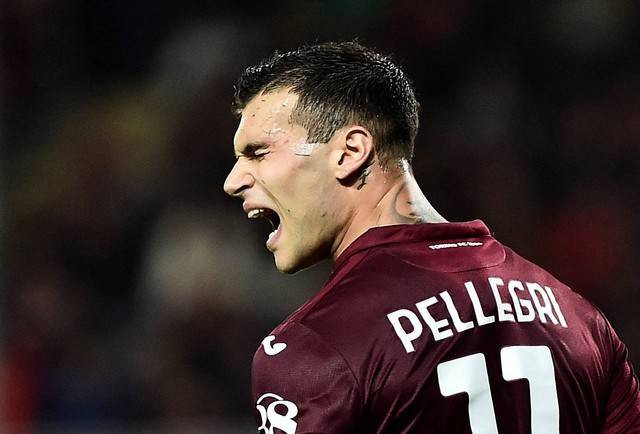 Reaksi Pietro Pellegri dari Torino saat pertandingan di Stadio Olimpico Grande Torino, Turin, Italia. Foto: Massimo Pinca/Reuters