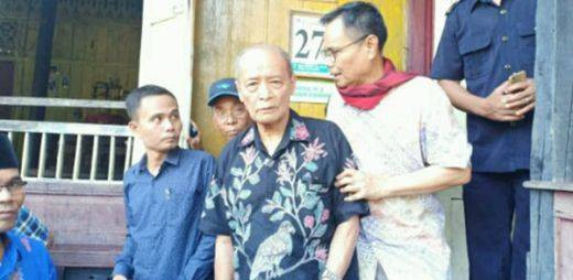 Prof Dr Buya AS Maarif, MA dalam kunjungan ke Perkampungan Adat Sijunjung tahun 2019 (Dok SK)