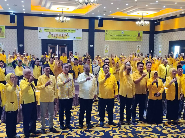 Rakerda DPD Golkar Kabupaten Karimun di Hotel Aston Karimun. Foto: Istimewa