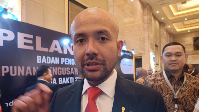 Ketua Umum Himpunan Pengusaha Muda Indonesia (HIPMI), Akbar Himawan Buchari.  Foto: Akbar Maulana/kumparan