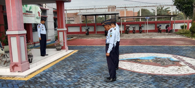 Kepala Rupbasan Mojokerto Kemenkumham Jatim Ajak Jajarannya Bekerja On The Track (Foto:HumasRupMoker)