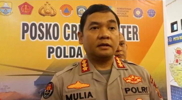 Kabid Humas Polda Jambi, Kombes Mulia Prianto menyampaikan ada sebanyak 6 helikopter yang diluncurkan dalam proses evakuasi rombongan Kapolda Jambi. Foto: Dok. Istimewa