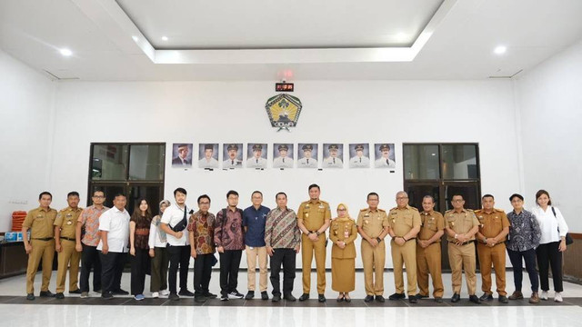 Tim Satgassus Pencegahan Tipikor Mabes Polri pantau pembangunan proyek pasar di Goa. Foto: Dok. Istimewa