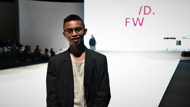 Fachriel Djou (16) saat menghadiri geladi bersih pembukaan IFW 2023 di JCC. Selasa (21/2/). Foto: Dok Isam