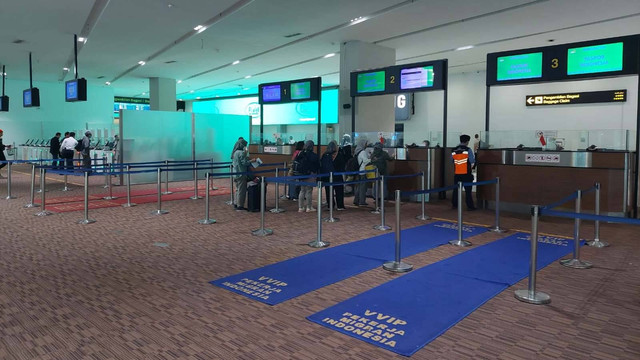 Antrean di loket online Terminal 3 Bandara Soetta sudah kembali normal. Foto: Kantor Imigrasi Kelas I Khusus TPI Soetta