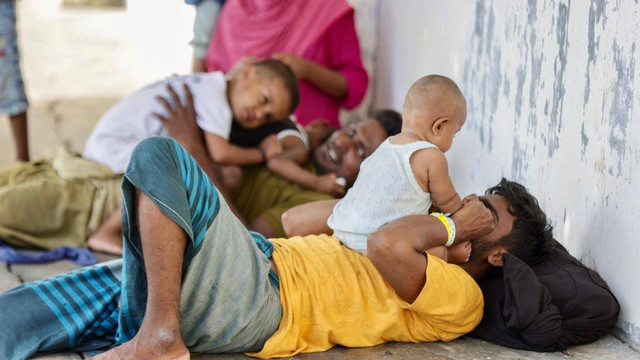 Pengungsi Rohingya di tempat penampungan Aceh Besar. Foto: Suparta/acehkini
