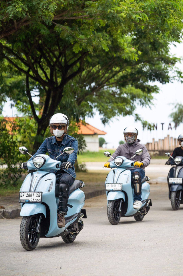 Test ride Yamaha Grand Filano Hybrid Connected di Bali (23-24/2/2023). Foto: dok. Yamaha