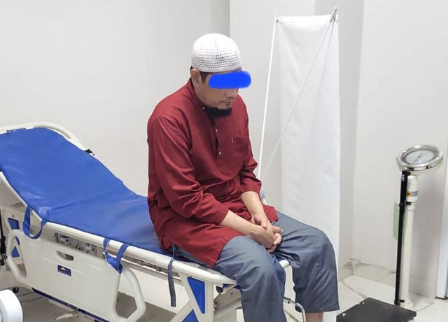 Pemilik Panti asuhan yang ditetapkan sebagai tersangka karena aksi kekerasannya terhadap anak yatim. (dok. Polda Sumsel)