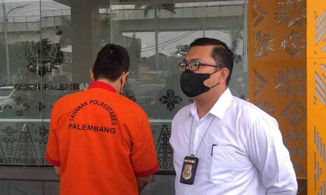 Polisi menetapkan pengurus panti asuhan di Palembang berinisial H sebagai tersangka. (ist)
