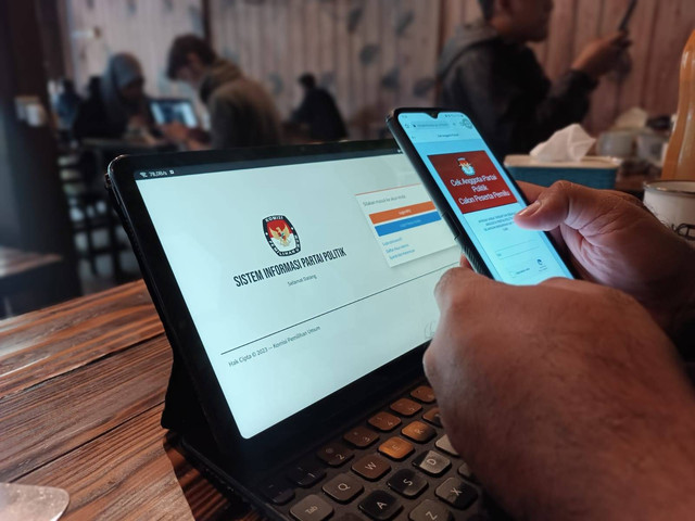 Platform resmi Sistem Informasi Partai Politik (Sipol). Foto: Ismail/kepripedia.com