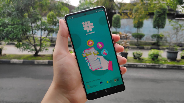 Aplikasi SatuSehat Mobile, sebelumnya bernama PeduliLindungi Foto: Muhammad Fikrie/kumparan